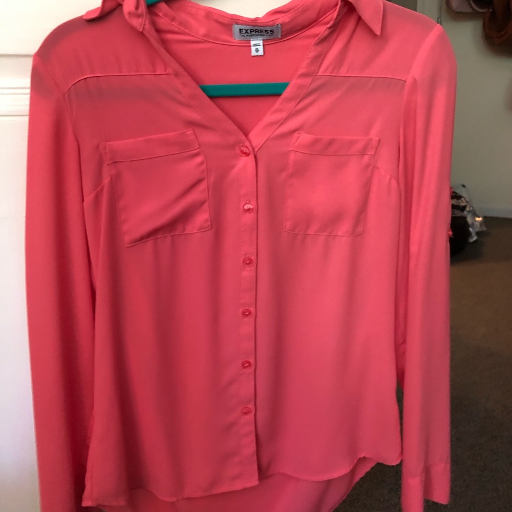 Express Portofino Shirt XS - Pink/Orange-ish color